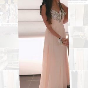 Light pink long prom/formal dress